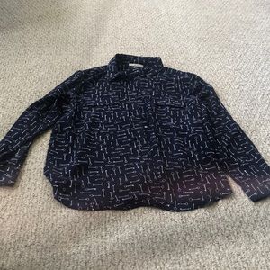 Key Button Up Blouse